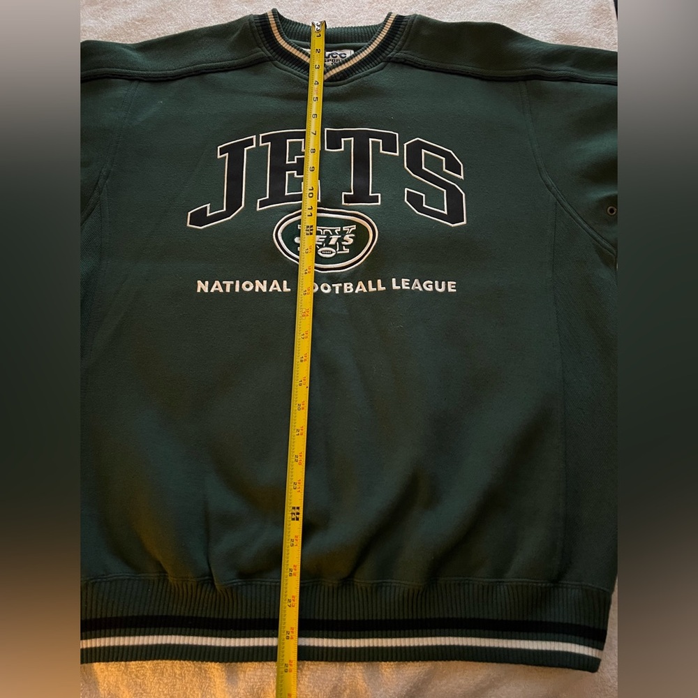 NY JETS Sweater, Large, Pre-Owned with FREE Jets T-Shirt Size XL New With Tags - Picture 8 of 15